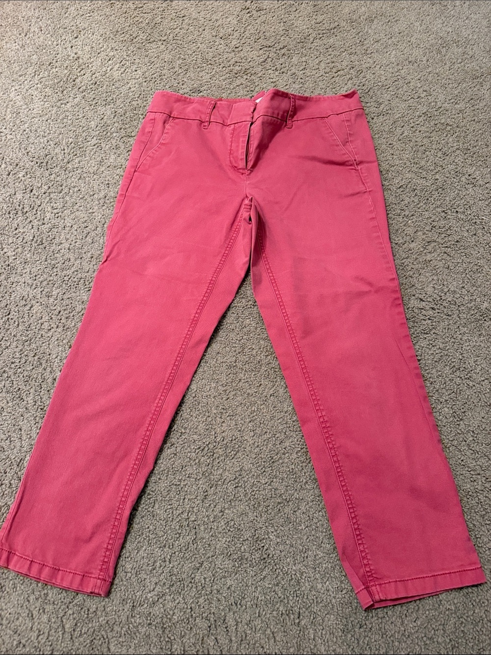 LOFT Pink Straight-Leg Jeans